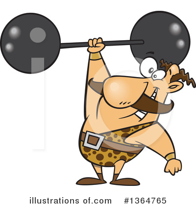 Royalty-Free (RF) Strongman Clipart Illustration by toonaday - Stock Sample #1364765
