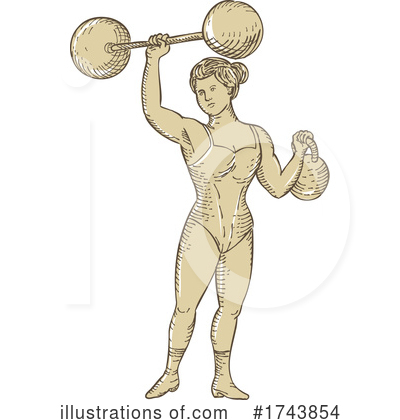 Royalty-Free (RF) Strongman Clipart Illustration by patrimonio - Stock Sample #1743854