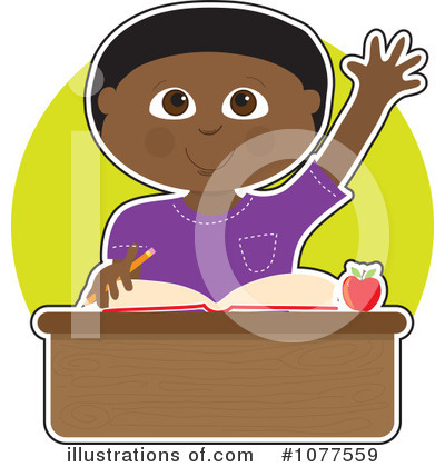 Royalty-Free (RF) Student Clipart Illustration by Maria Bell - Stock Sample #1077559