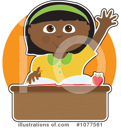 Royalty-Free (RF) Student Clipart Illustration by Maria Bell - Stock Sample #1077561