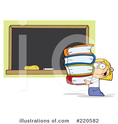 Royalty-Free (RF) Student Clipart Illustration by Hit Toon - Stock Sample #220582