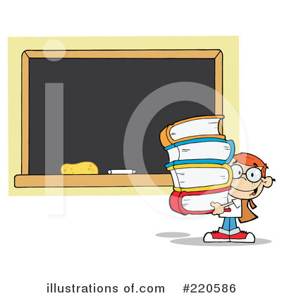 Royalty-Free (RF) Student Clipart Illustration by Hit Toon - Stock Sample #220586