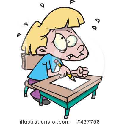 Royalty-Free (RF) Student Clipart Illustration by toonaday - Stock Sample #437758
