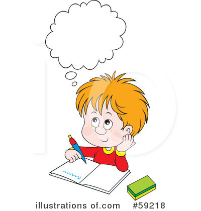 Studying Clipart #59218 by Alex Bannykh