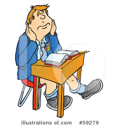 Royalty-Free (RF) Student Clipart Illustration by Snowy - Stock Sample #59279