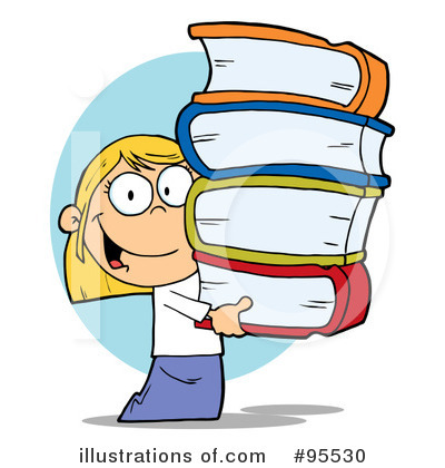 Royalty-Free (RF) Student Clipart Illustration by Hit Toon - Stock Sample #95530