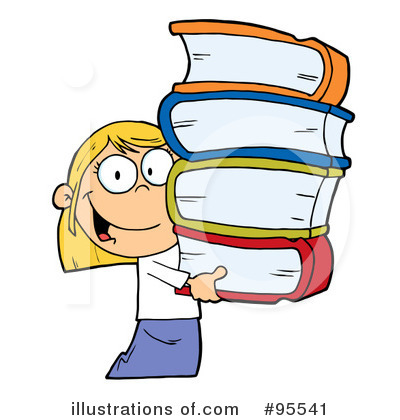 Royalty-Free (RF) Student Clipart Illustration by Hit Toon - Stock Sample #95541