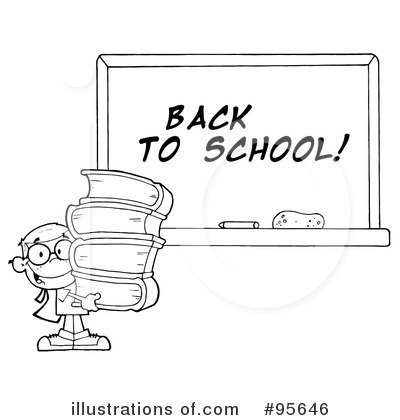 Royalty-Free (RF) Student Clipart Illustration by Hit Toon - Stock Sample #95646