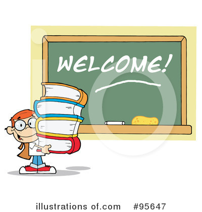 Royalty-Free (RF) Student Clipart Illustration by Hit Toon - Stock Sample #95647