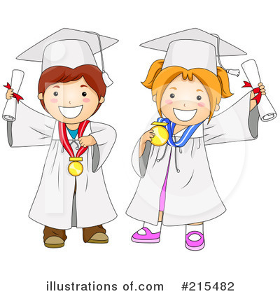 Royalty-Free (RF) Students Clipart Illustration by BNP Design Studio - Stock Sample #215482