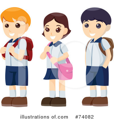 Royalty-Free (RF) Students Clipart Illustration by BNP Design Studio - Stock Sample #74082