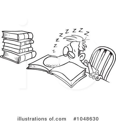 Studying Clipart #1048630 by toonaday