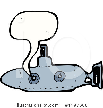 Royalty-Free (RF) Submarine Clipart Illustration by lineartestpilot - Stock Sample #1197688