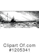 Submarine Clipart #1205341 by Prawny Vintage