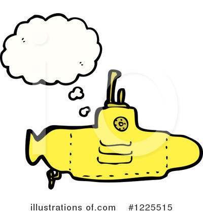 Royalty-Free (RF) Submarine Clipart Illustration by lineartestpilot - Stock Sample #1225515