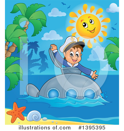 Submarine Clipart #1395395 by visekart