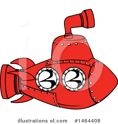 Royalty-Free (RF) Submarine Clipart Illustration by AtStockIllustration - Stock Sample #1464408