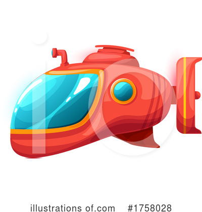 Royalty-Free (RF) Submarine Clipart Illustration by Vector Tradition SM - Stock Sample #1758028