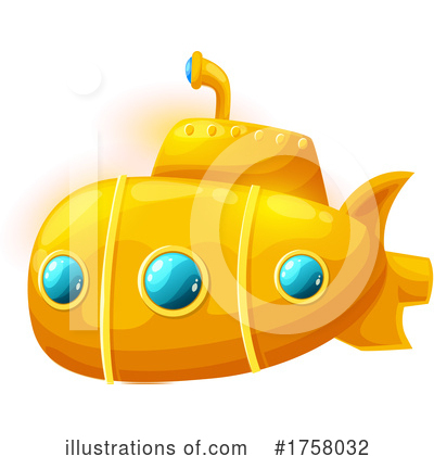 Royalty-Free (RF) Submarine Clipart Illustration by Vector Tradition SM - Stock Sample #1758032