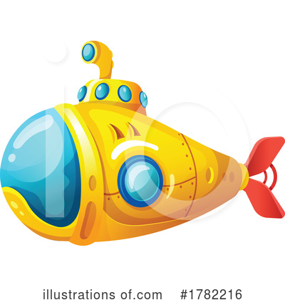 Royalty-Free (RF) Submarine Clipart Illustration by Vector Tradition SM - Stock Sample #1782216