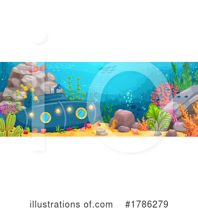 Royalty-Free (RF) Submarine Clipart Illustration by Vector Tradition SM - Stock Sample #1786279
