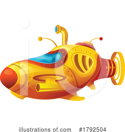 Submarine Clipart #1792504 by Vector Tradition SM