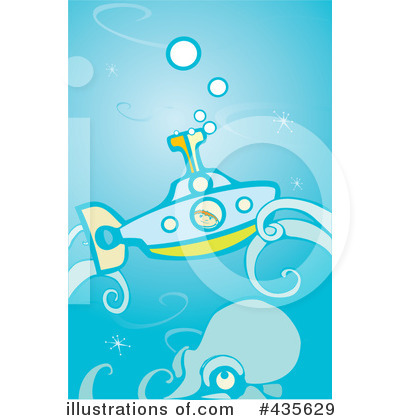 Royalty-Free (RF) Submarine Clipart Illustration by xunantunich - Stock Sample #435629