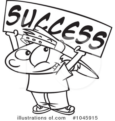 Royalty-Free (RF) Success Clipart Illustration by toonaday - Stock Sample #1045915