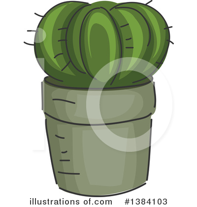 Cactus Clipart #1384103 by BNP Design Studio
