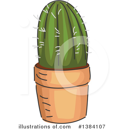 Cactus Clipart #1384107 by BNP Design Studio