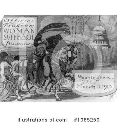 Royalty-Free (RF) Suffrage Clipart Illustration by JVPD - Stock Sample #1085259