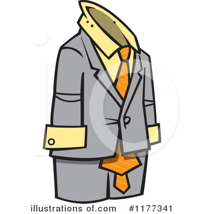 Royalty-Free (RF) Suit Clipart Illustration by toonaday - Stock Sample #1177341
