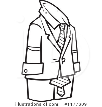Royalty-Free (RF) Suit Clipart Illustration by toonaday - Stock Sample #1177609