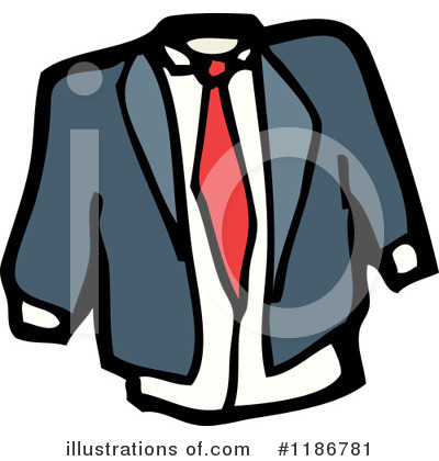 Royalty-Free (RF) Suit Clipart Illustration by lineartestpilot - Stock Sample #1186781