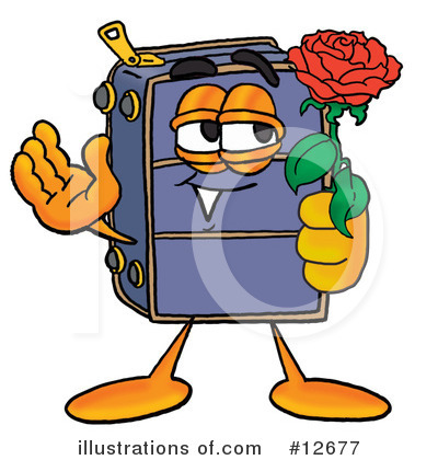 Royalty-Free (RF) Suitcase Character Clipart Illustration by Mascot Junction - Stock Sample #12677