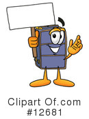Suitcase Character Clipart #12681 by Toons4Biz