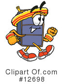 Suitcase Character Clipart #12698 by Mascot Junction