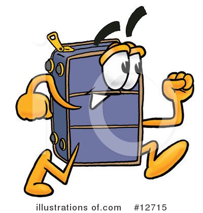 Suitcase Character Clipart #12715 by Toons4Biz
