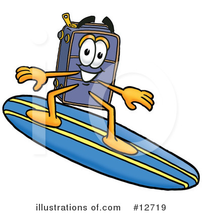 Royalty-Free (RF) Suitcase Character Clipart Illustration by Mascot Junction - Stock Sample #12719