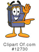 Suitcase Character Clipart #12730 by Toons4Biz