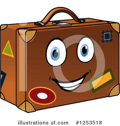 Suitcase Clipart #1253518 by Vector Tradition SM