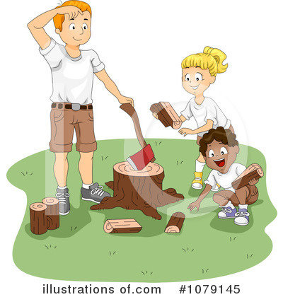 Chopping Wood Clipart #1079145 by BNP Design Studio