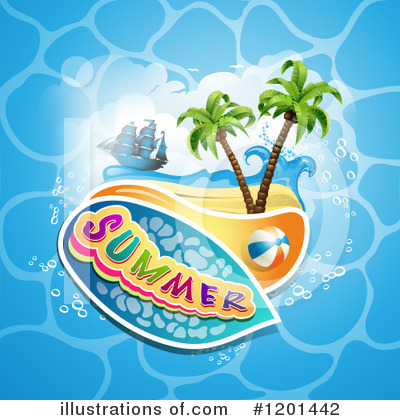 Royalty-Free (RF) Summer Clipart Illustration by merlinul - Stock Sample #1201442