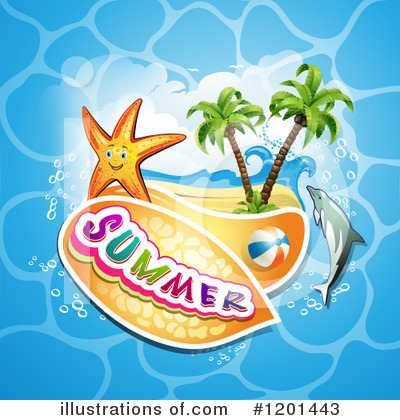 Royalty-Free (RF) Summer Clipart Illustration by merlinul - Stock Sample #1201443