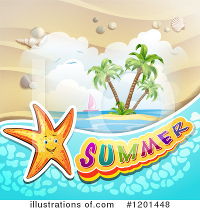 Royalty-Free (RF) Summer Clipart Illustration by merlinul - Stock Sample #1201448