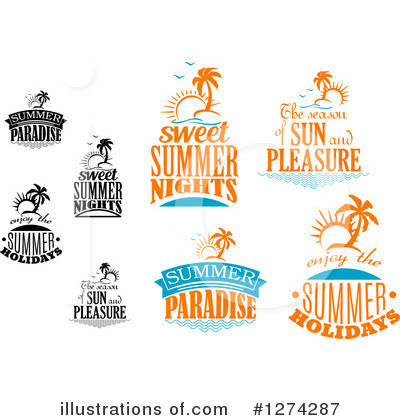 Royalty-Free (RF) Summer Clipart Illustration by Vector Tradition SM - Stock Sample #1274287