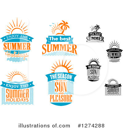 Royalty-Free (RF) Summer Clipart Illustration by Vector Tradition SM - Stock Sample #1274288