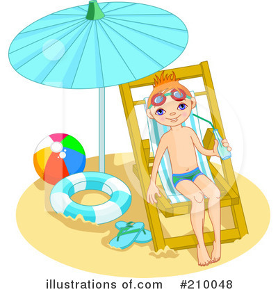 Beach Umbrella Clipart #210048 by Pushkin