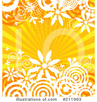 Floral Background Clipart #211993 by Pushkin