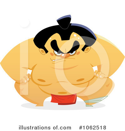 Royalty-Free (RF) Sumo Clipart Illustration by yayayoyo - Stock Sample #1062518
